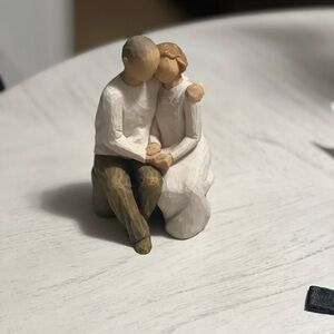 Willow Tree Creamy White and Earthy Tan Sculpture - Like New